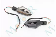 Поворот діодний на гнучкій ніжці + стоп сигнал/габарит LED СТРІЛА тип 1