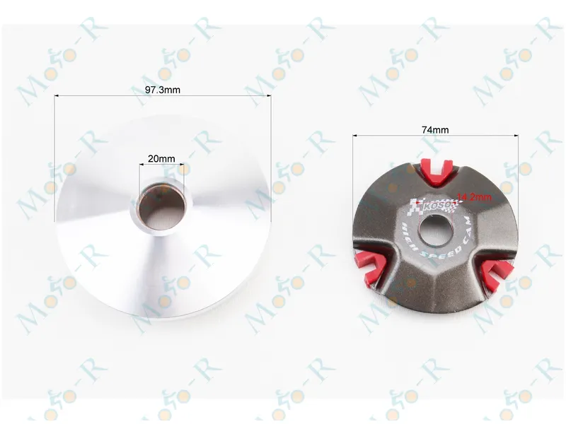 Фото 4 - Вариатор передний к-кт Honda DIO50 AF27/LEAD AF-48/AF-54/AF-56  KOSO