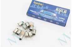 Лампа повороту (біла з цоколем) 12V/3W T8.5 BA9S - 10шт