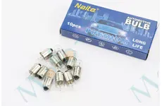 Лампа повороту (біла з цоколем) 12V/3W T8.5 BA9S - 10шт