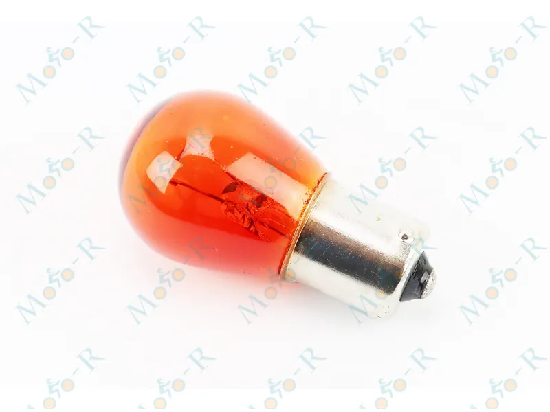 Фото 2 - Лампа поворота (большая, желтая с цоколем) 12V/21W BA15S