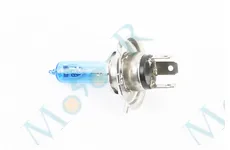 Лампа фари галоген H4 12V 35/35W синя SUPER