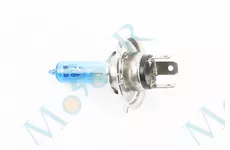 Лампа фари галоген H4 12V 35/35W синя SUPER