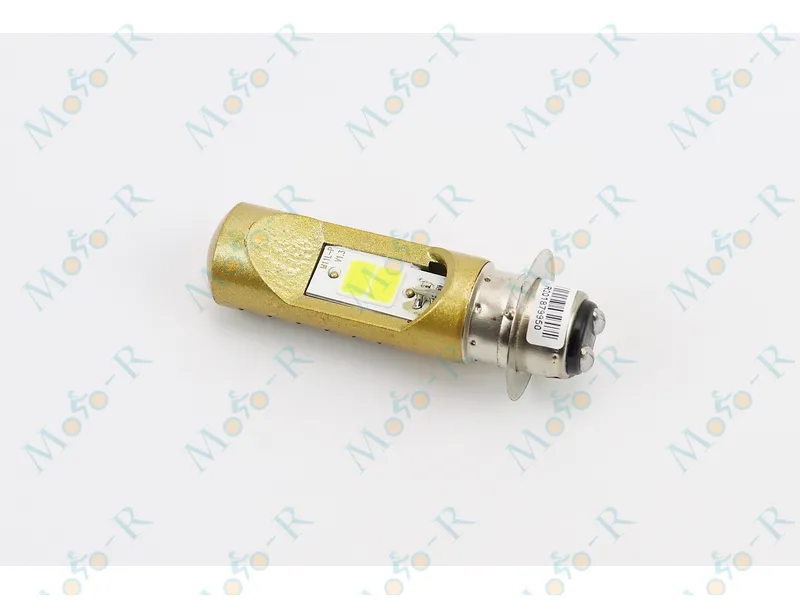 Фото 2 - Лампа фары диодная P15D-25-1 - LED-2 (желтая)
