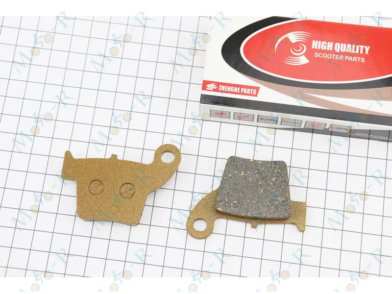 Фото 2 - Тормозные колодки (дисковые) Honda CR125/CRF150-450/CRE125/500; APRILIA MXV 450; GEON Dakar 250 2v/250E 4v/250 S 4v/450 E/450 S/450 X к-кт 2шт, желтые