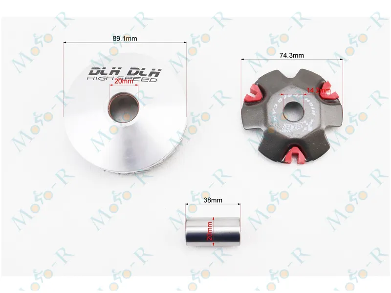 Фото 4 - Вариатор передний 50-100сс 4Т  к-кт, TUNING набор DLH