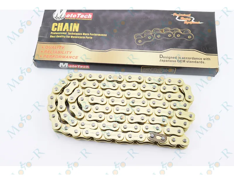Фото 2 - Ланцюг приводу колеса 520HO*104L Mototech GOLD (з сальниками)