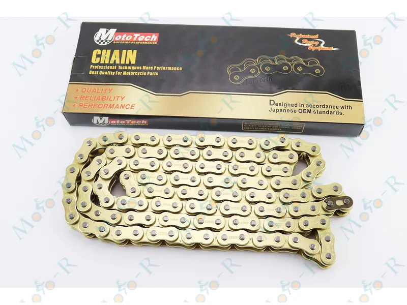 Фото 2 - Цепь привода колеса 525HO*120L Mototech GOLD (с сальниками)