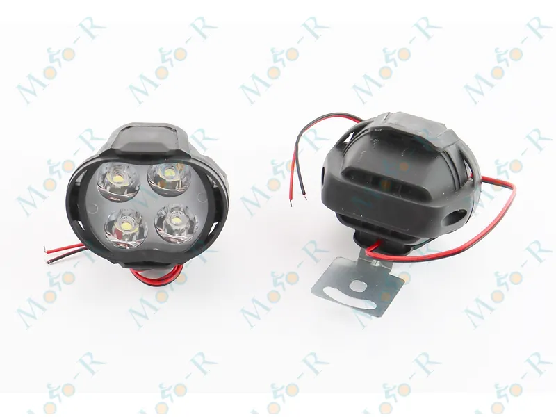 Фото 2 - Фара дополнительная светодиодная влагозащитная - 4 LED с креплением, к-кт 2шт 64*50мм