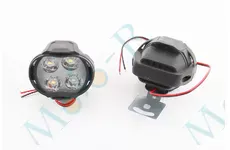Фара додаткова світлодіодна вологозахисна - 4 LED з кріпленням, к-кт 2шт 64*50мм