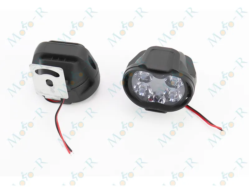 Фото 2 - Фара дополнительная светодиодная влагозащитная - 6 LED с креплением, к-кт 2шт 64*52мм, тип 1