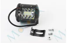 Фара додаткова світлодіодна вологозахисна - 10+10 LED з кріпленням, прямокутна 79*96мм, SUPER LIGHT