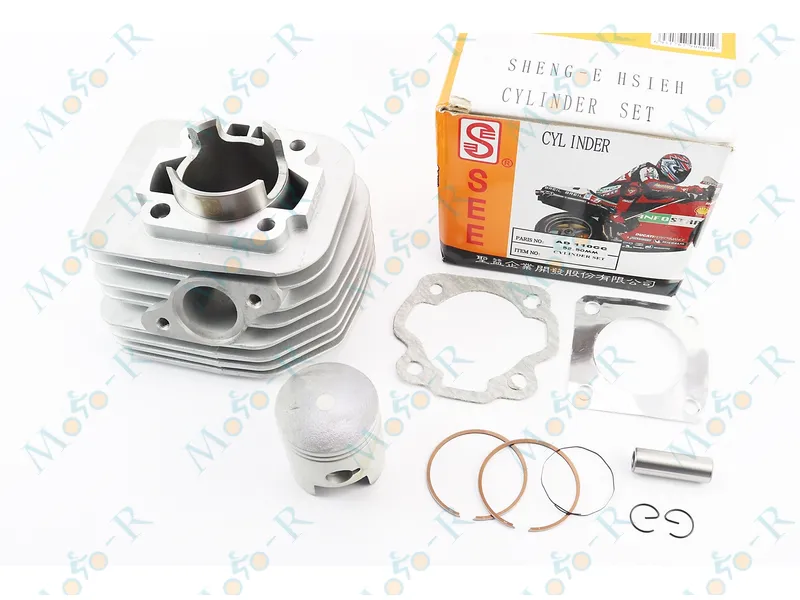 Фото 2 - Цилиндр к-кт (цпг) Suzuki AD110cc-52,5мм (поршень h=60мм, палец d=14мм) SEE