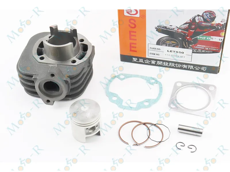 Фото 2 -  Циліндр к-кт (цпг) Suzuki LET'S 50cc-41мм (палець 10мм) SEE
