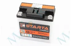  Акумулятор 12V9Аh 6МТС-9 кислотний (L140*W75*H140mm), плоска клема, 