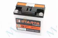  Акумулятор 12V9Аh 6МТС-9 кислотний (L140*W75*H140mm), плоска клема, 