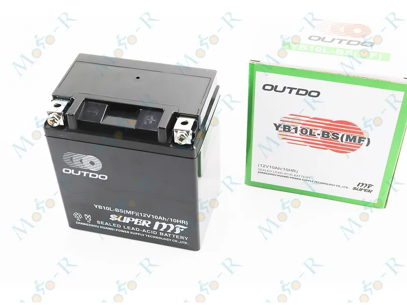 Фото 2 - Аккумулятор 12V10Аh YB10L-BS кислотный (L135*W90*H145mm) OUTDO
