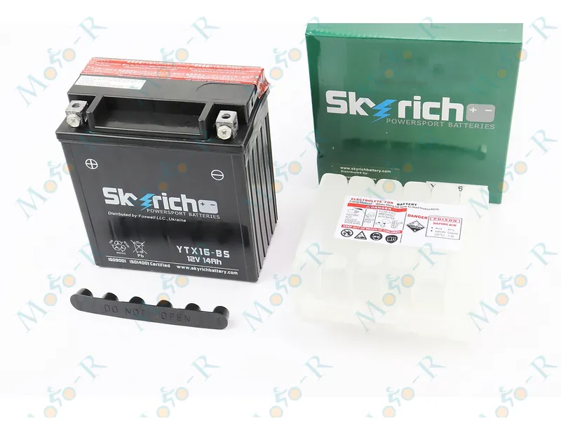 Фото 2 -  Акумулятор 12V14Аh YTX16-BS кислотний (L150*W87*H161mm) Skyrich