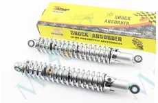 Амортизатор Мінськ задній 345mm*d50mm (втулка 12mm / втулка 10mm) регул., хром к-кт 2шт TMMP