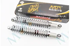  Амортизатор Мінськ задній 345mm*d50mm (втулка 12mm / втулка 12mm) регул., хром к-кт 2шт NAIDITE