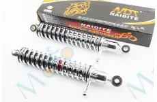 Амортизатор задній ІЖ 320mm*d50mm (втулка 10mm / втулка 10mm) з важелем регул., хром к-кт 2шт
