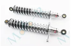  Амортизатор задній ІЖ 325mm*d50mm (втулка 10mm / втулка 10mm) з важелем регул., хром к-кт 2шт