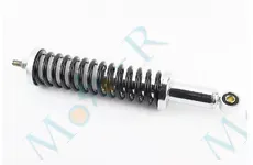 Амортизатор коляски ІЖ 300mm*d52mm (втулка 10mm / різьблення М10mm), чорний, біла втулка