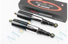 Амортизатор задній ЯВА 320mm*d60mm (втулка 12mm / втулка 12mm) закритий регул., чорний к-кт 2шт