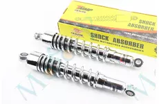 Амортизатор задній ЯВА 330mm*d52mm (втулка 12mm / втулка 10mm) регул., хром к-кт 2шт TMMP
