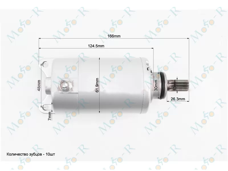 Фото 4 - Электростартер CB-150/CB-300 10 шлицов