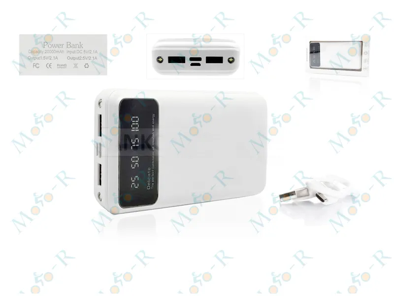 Фото 2 - Портативний зарядний пристрій Power Bank 20000mAh USB/Type-C + ліхтарик 2LED