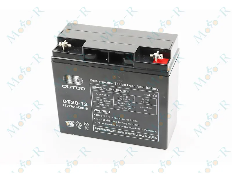 Фото 2 - Аккумулятор 12V20Ah OT20-12 кислотный (L181*W77*H167mm)