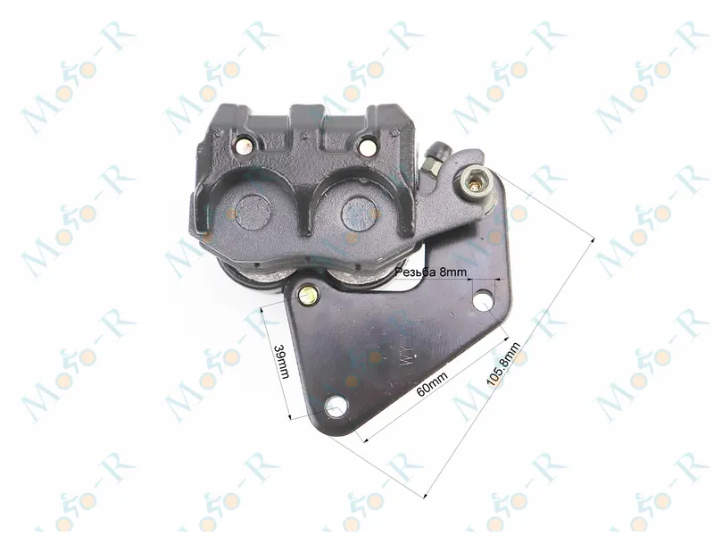 Фото 5 - Тормозной суппорт двухпоршневой   GY 6 50/150cc к-кт, STORM