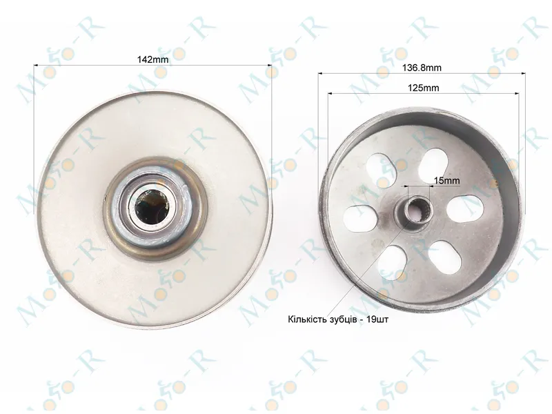 Фото 4 -  Зчеплення в зборі 4T GY6 125-150сс 4Т Formula