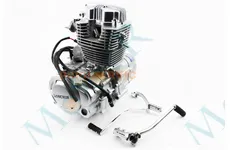  Двигун мотоциклетний у зборі CG-200cc Viper-ZUBR (вторинний вал довгий під реверс)