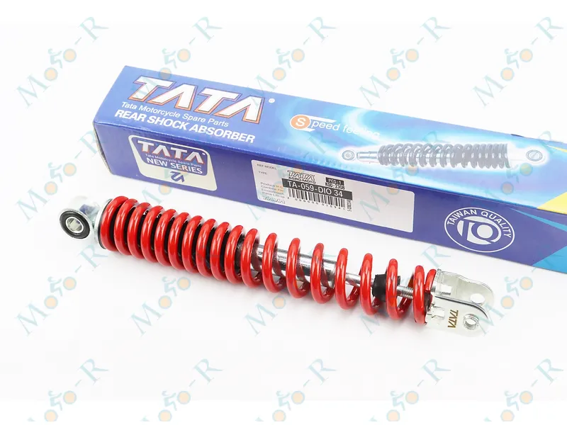 Фото 2 - Амортизатор задний GY6/Honda - 275мм*d40мм (втулка 10мм / вилка 8мм), красный TATA