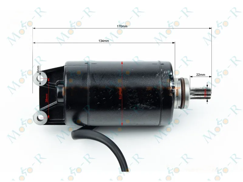 Фото 4 - Tekken New 250 Стартер (9 шлицов) 171Fмм Loncin FE250