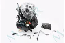 Двигун мотоциклетний у зборі CGB-200cc (164FMLR) + карбюратор (з балансувальним валом)