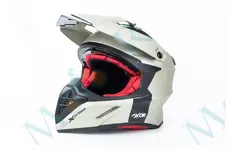 Шолом кросовий X CROSS (стандарт DOT/ECE) S (55-56см), М (57-58см) нікель мат.