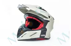 Шолом кросовий X CROSS (стандарт DOT/ECE) S (55-56см), М (57-58см) нікель мат.