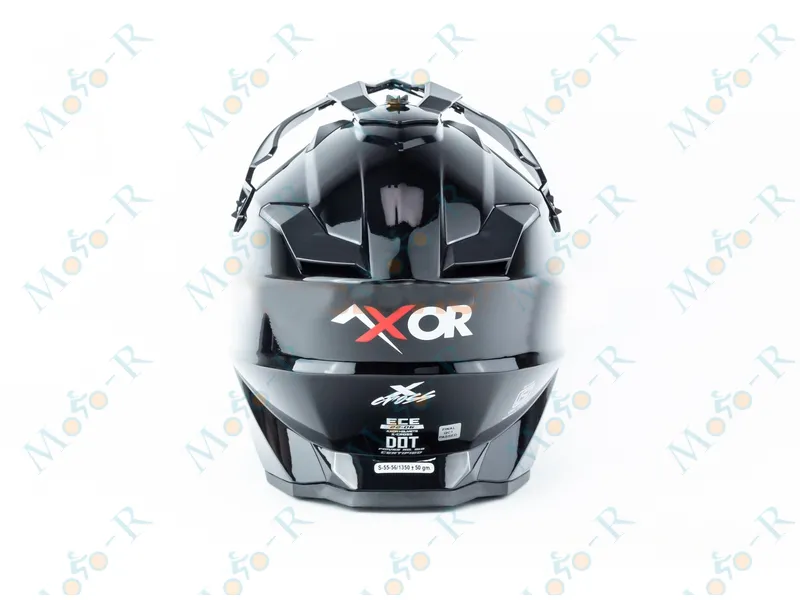 Фото 6 - Шолом кросовий X CROSS (стандарт DOT/ECE) S (55-56см), М (57-58см) чорно-червоний