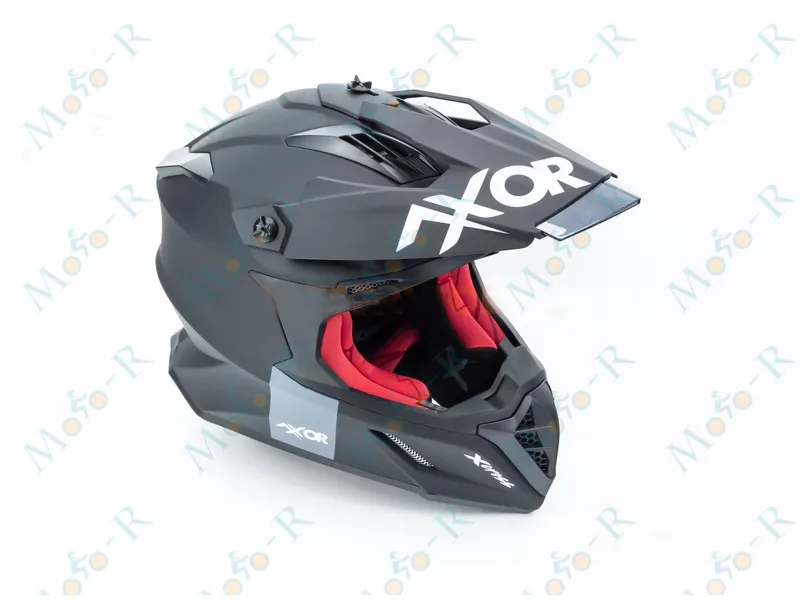 Фото 4 - Шлем кроссовый X CROSS (стандарт DOT/ECE) S (55-56см), М (57-58см) чёрно-красный мат