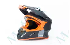  Шолом кросовий X CROSS (стандарт DOT/ECE) S (55-56см), М (57-58см) чорно-жовтогарячий мат