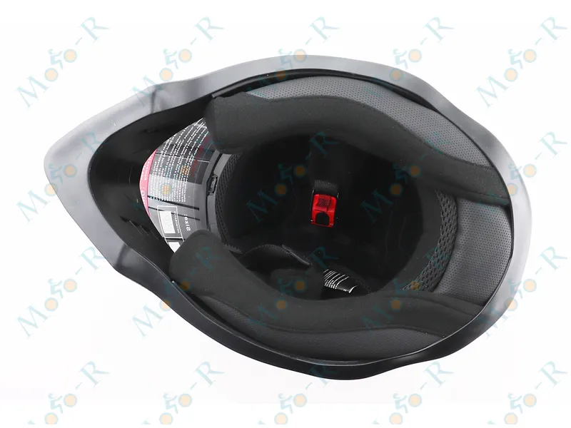 Фото 7 - Шлем кроссовый/эндуро/АТV со стеклом BLD-819-7 S (55-56см), ЧЕРНЫЙ/ЖЕЛТО-ОРАНЖЕВЫЙ