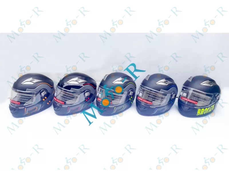 Фото 3 - Шлем F2-830 Интеграл/фулл-фейс (full-face) цвет FLAT BLACK/NEON BLUE, РАЗМЕР (XS 53-54 см)