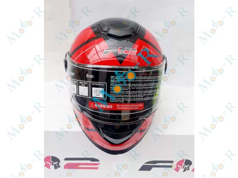Фото 4 - Шлем Интеграл/фулл-фейс (full-face)  F2-M 65  цвет BRILLIANT BLACK/RED, РАЗМЕР (S 55-56 см)