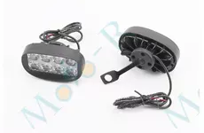 Фара дополнительная светодиодная влагозащитная (85*50mm) - 8 LED с креплением под зеркало, к-кт 2шт