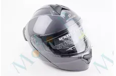 Шолом модуляр, закритий з підборіддям+відкидні окуляри ELEVATE M, СІРИЙ глянець