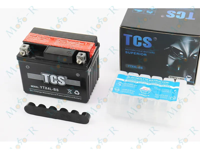 Фото 2 - Аккумулятор 12V4Ah YTX4L-BS кислотный (L113*W70*H90mm) TCS
