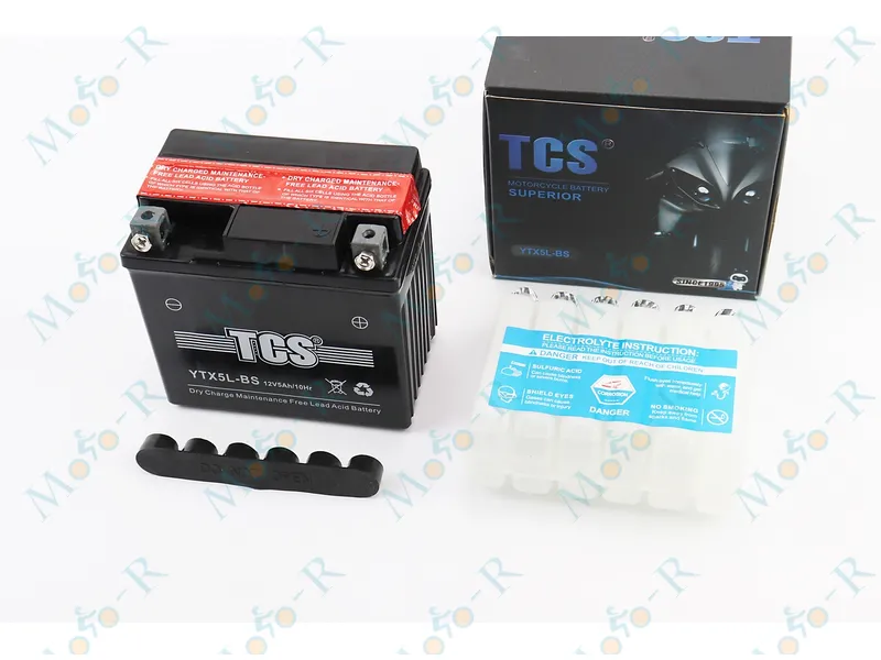 Фото 2 - Аккумулятор 12V5Ah YTX5L-BS кислотный (L113*W70*H105mm) TCS